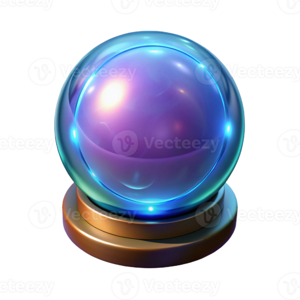 elegant creative A glowing magical orb, pulsating with arcane energy 4K png