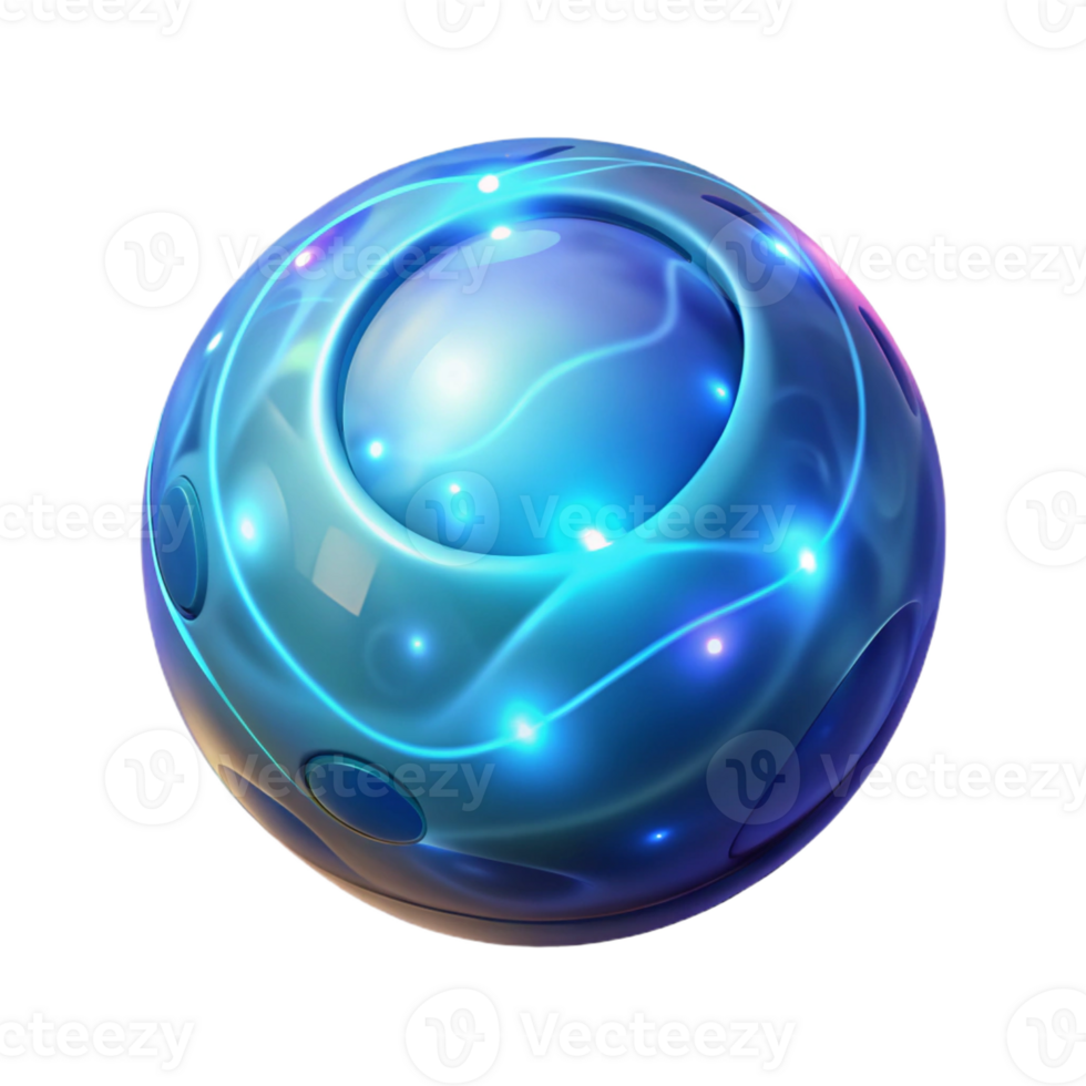 dramatic abstract A glowing magical orb, pulsating with arcane energy high resolution png