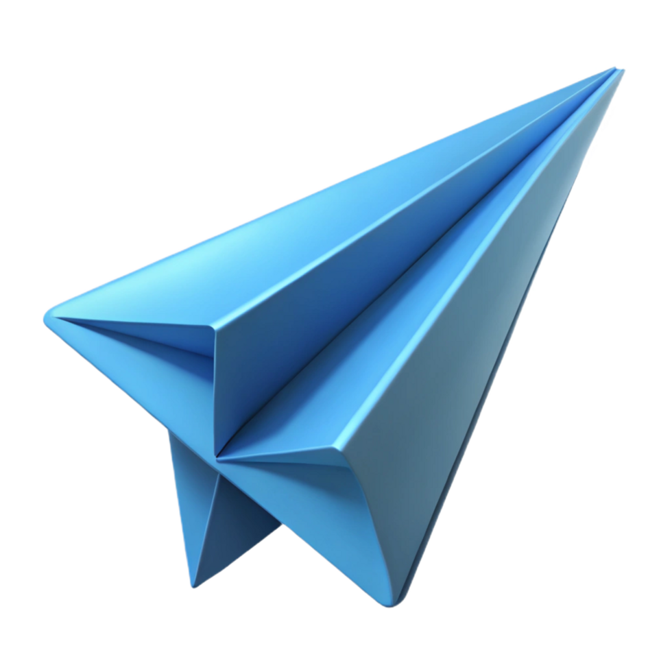 magnificent modern A paper airplane, folded paper, dynamic lines high resolution png