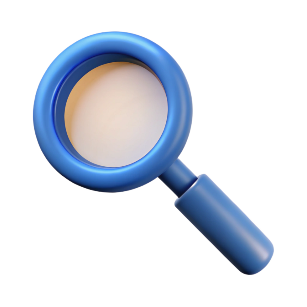 magnificent vintage A magnifying glass, simple icon style original png