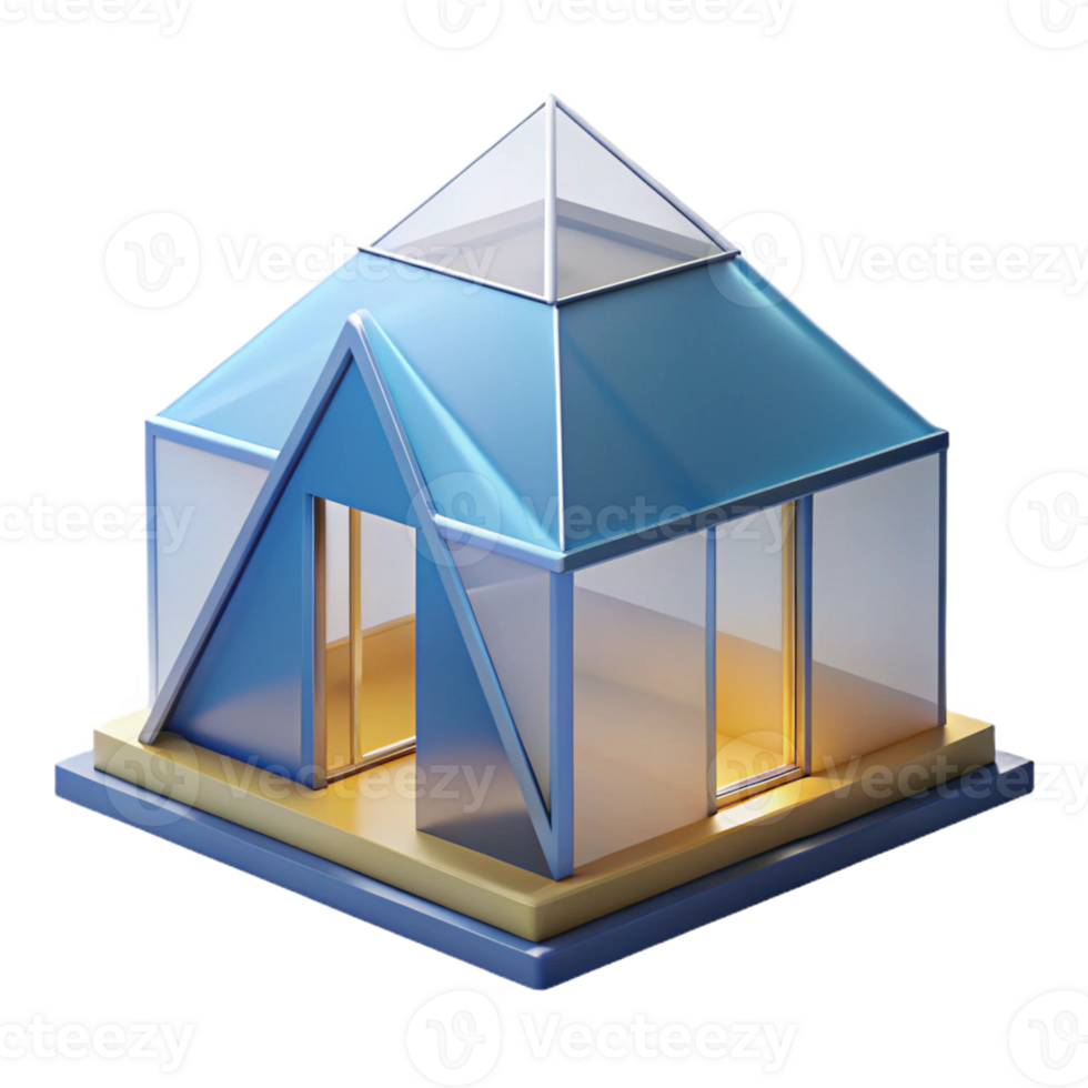dramatic classic A house, minimalist geometric shape exclusive png