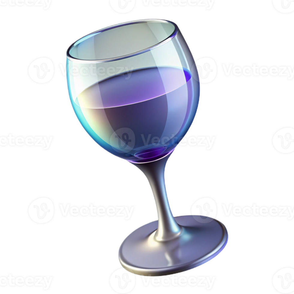 impressive minimalist A wine glass, elegant stem, crystal clear high resolution png