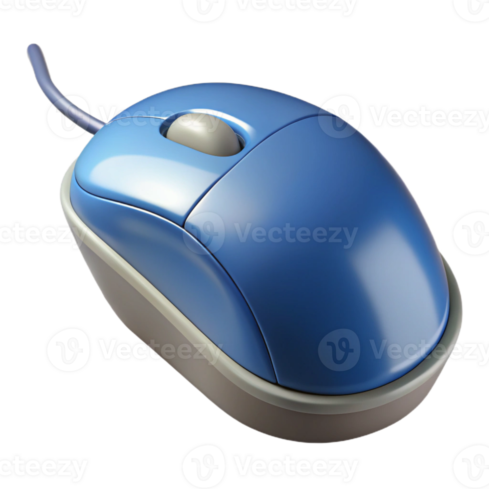 vibrant minimalist A computer mouse, ergonomic shape professional png
