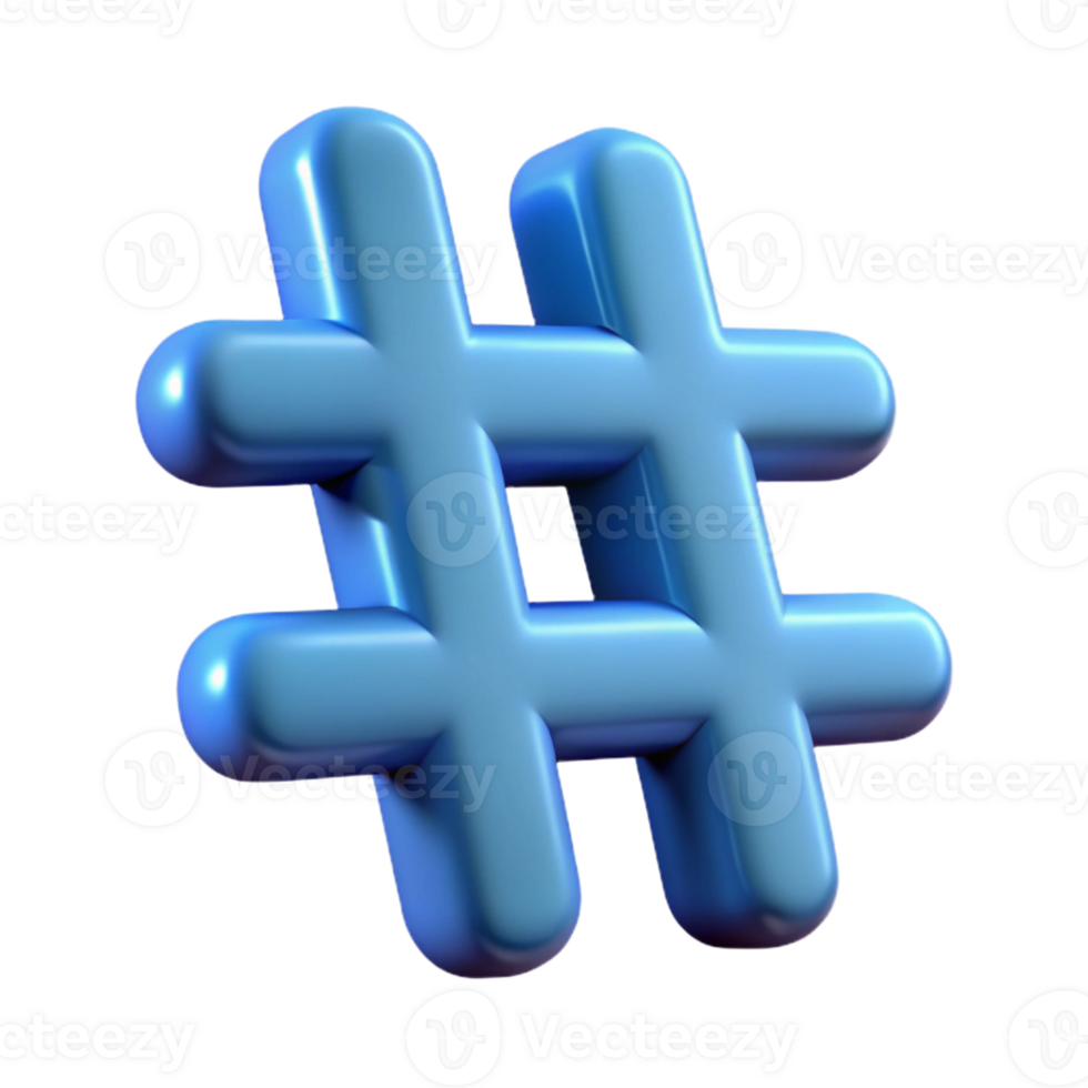 stunning artistic A hashtag symbol, social media icon original png