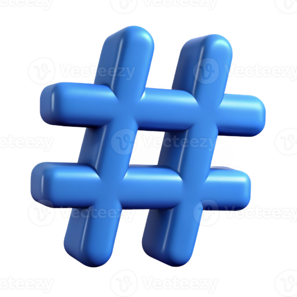 wonderful artistic A hashtag symbol, social media icon high resolution png