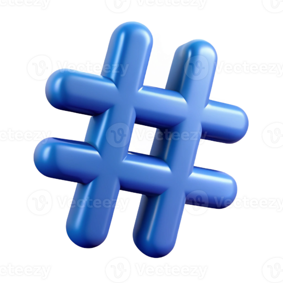 dramatic artistic A hashtag symbol, social media icon original png