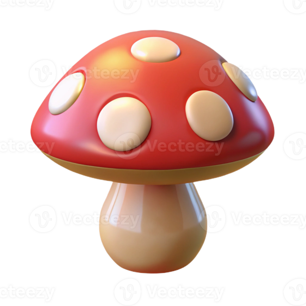 dramatic abstract A mushroom, whimsical, toadstool shape genuine png