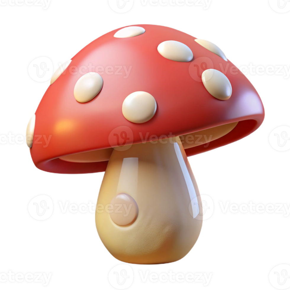 magnificent vintage A mushroom, whimsical, toadstool shape high quality png
