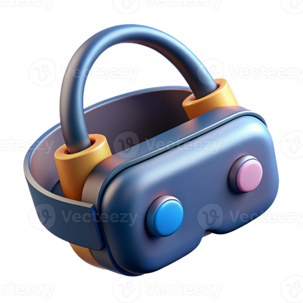 serene traditional Virtual Reality Headset with haptic feedback sensors premium png