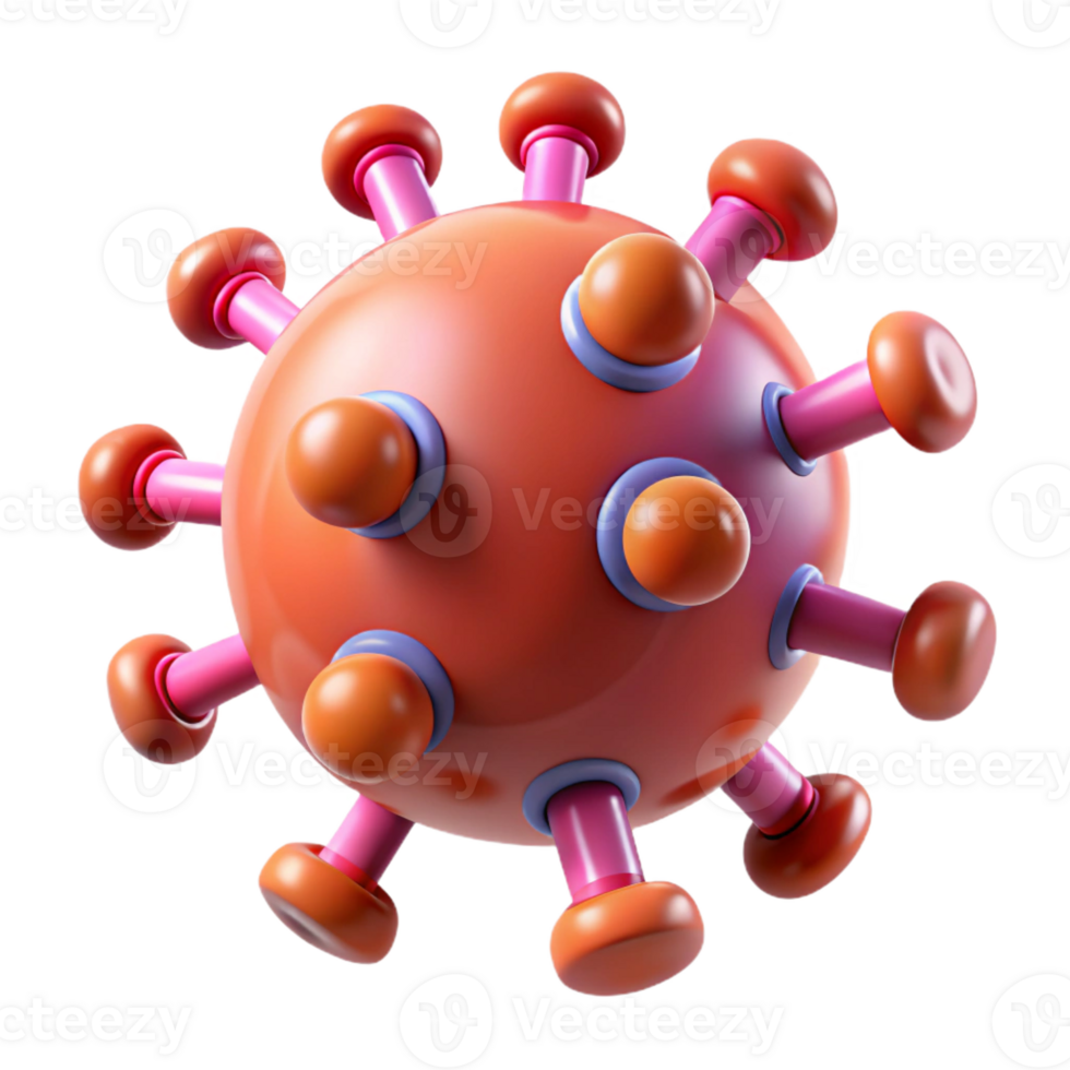 elegant contemporary Advanced Medical Nanobots targeting a virus 4K png