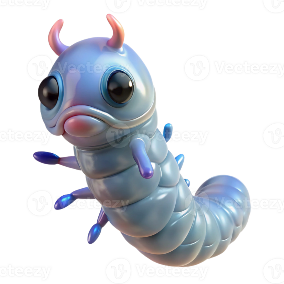 stunning rustic Alien Larva with transparent skin high quality png