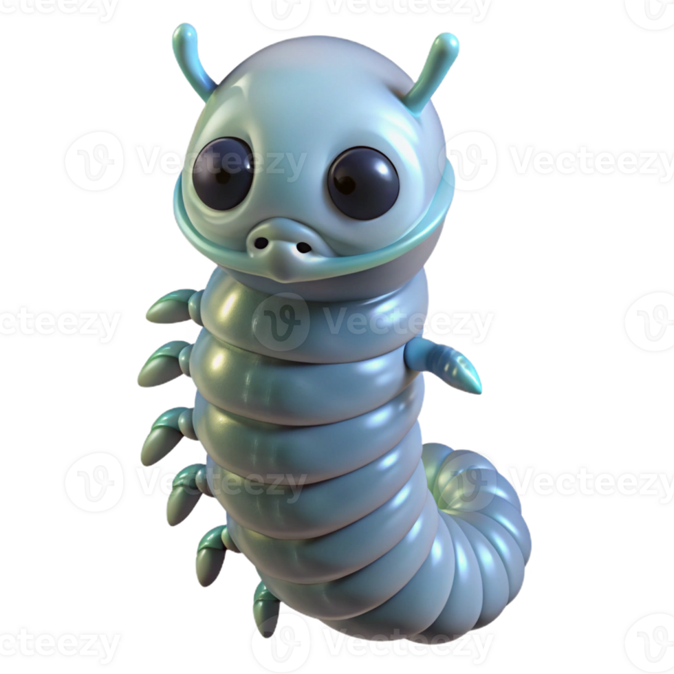 stunning creative Alien Larva with transparent skin high quality png