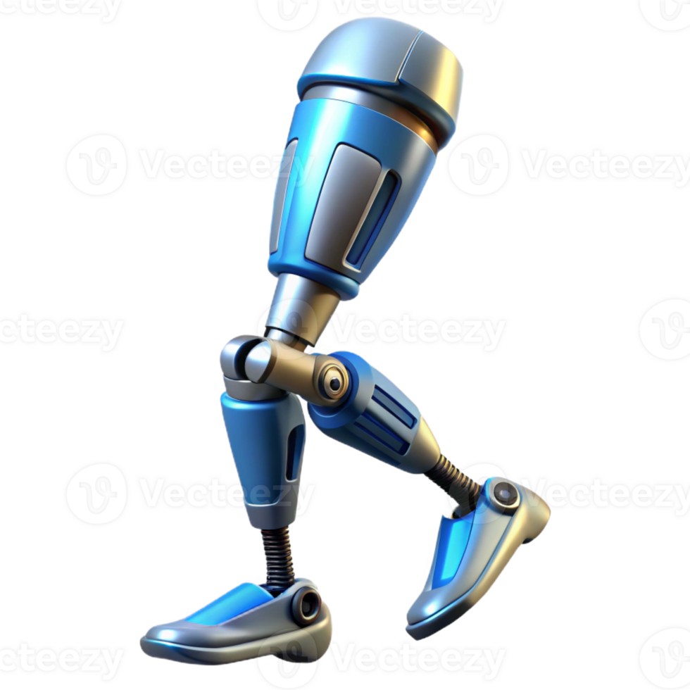 magnificent modern Cybernetic Leg Prosthetic with enhanced speed and agility high resolution png
