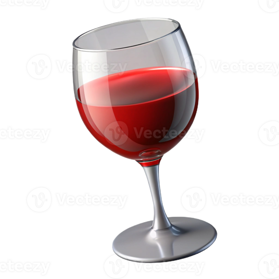 wonderful vintage A wine glass, filled with red wine, authentic png