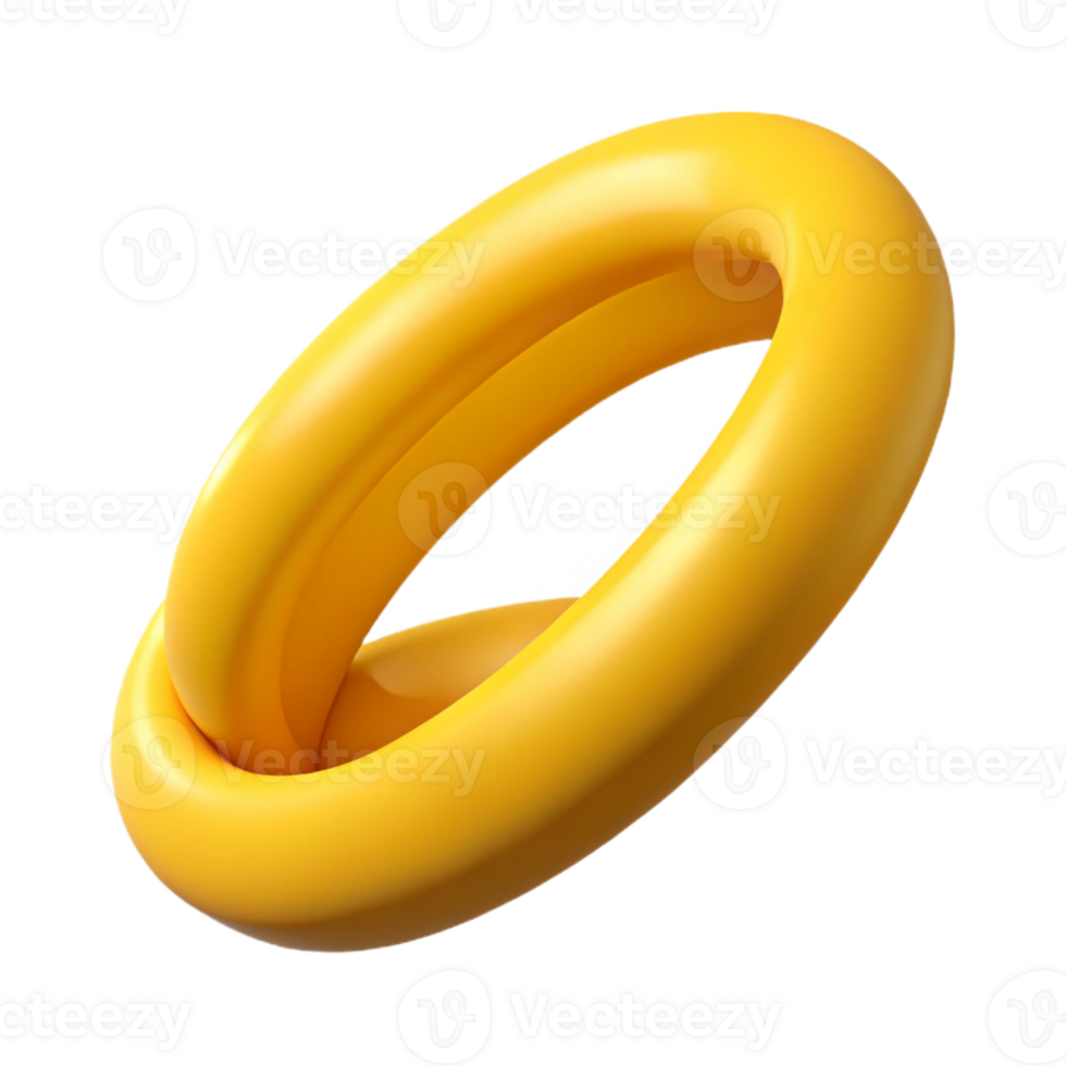 impressive modern A rubber band, yellow, stretched, high quality png