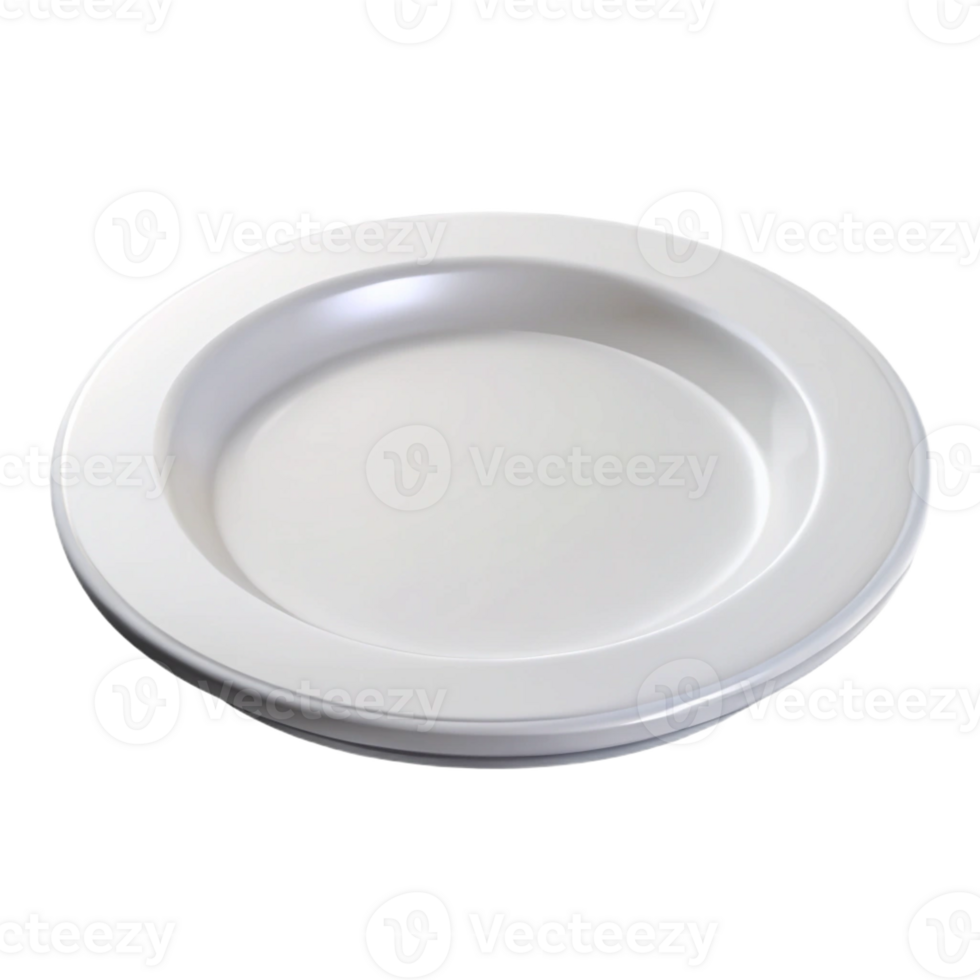 magnificent minimalist A plate, white, circular, empty, genuine png
