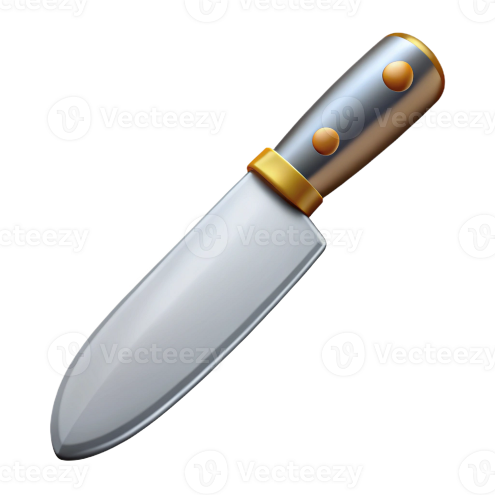 extraordinary vintage A knife, stainless steel, sharp, genuine png