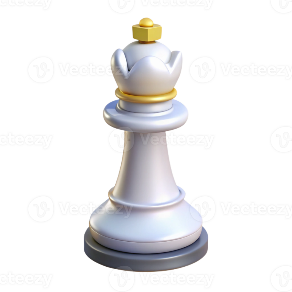 stunning vintage A chess piece, white king, authentic png