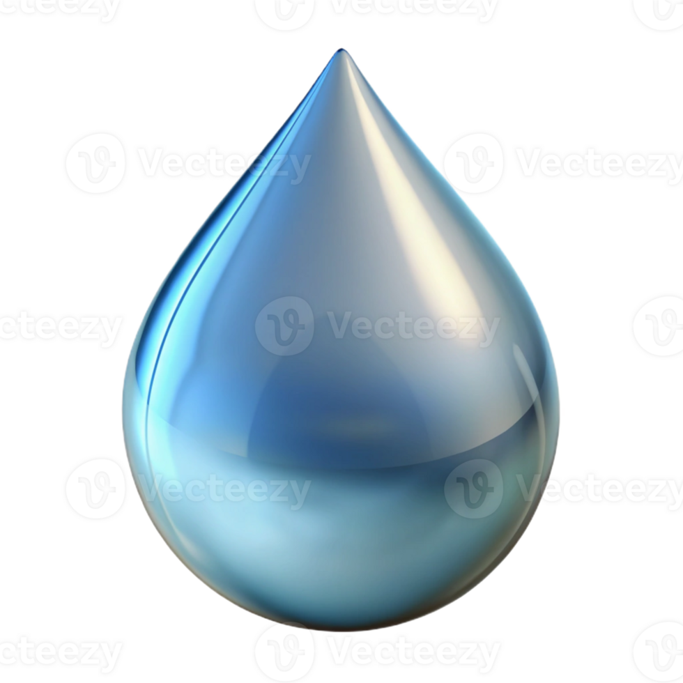 wonderful abstract A raindrop, clear, spherical, original png