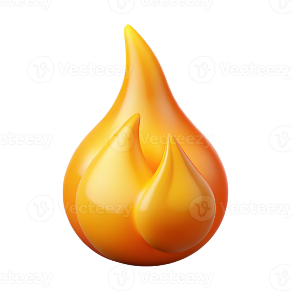 elegant creative A flame, flickering, orange and yellow, authentic png