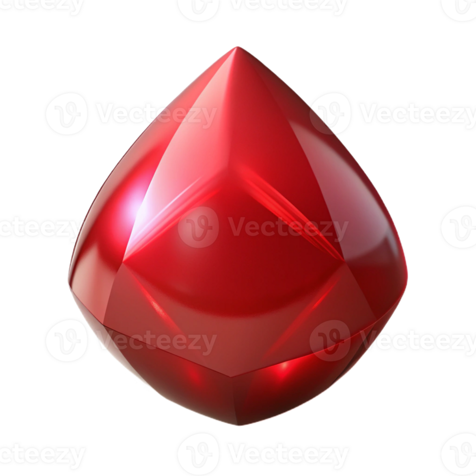 serene creative A single, blood-red ruby, glowing faintly professional png