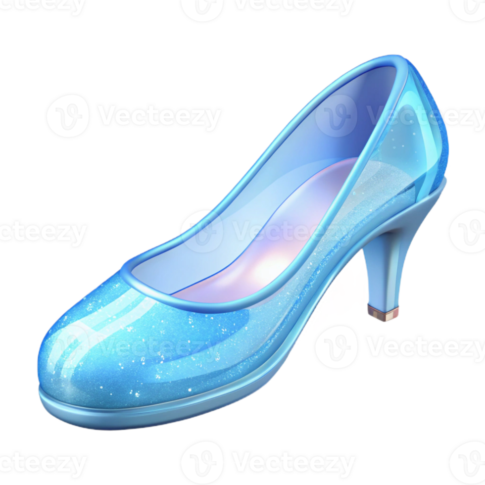 impressive abstract A single, delicate glass slipper, sparkling exclusive png