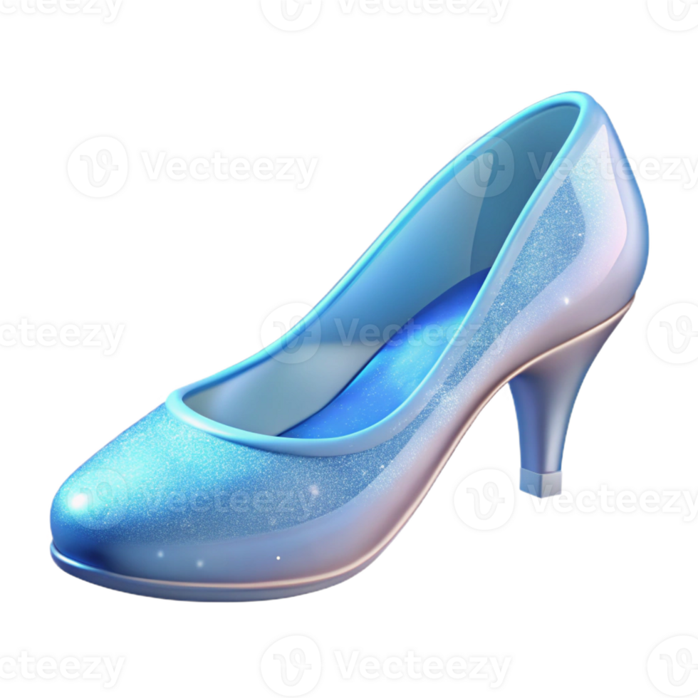 beautiful creative A single, delicate glass slipper, sparkling genuine png