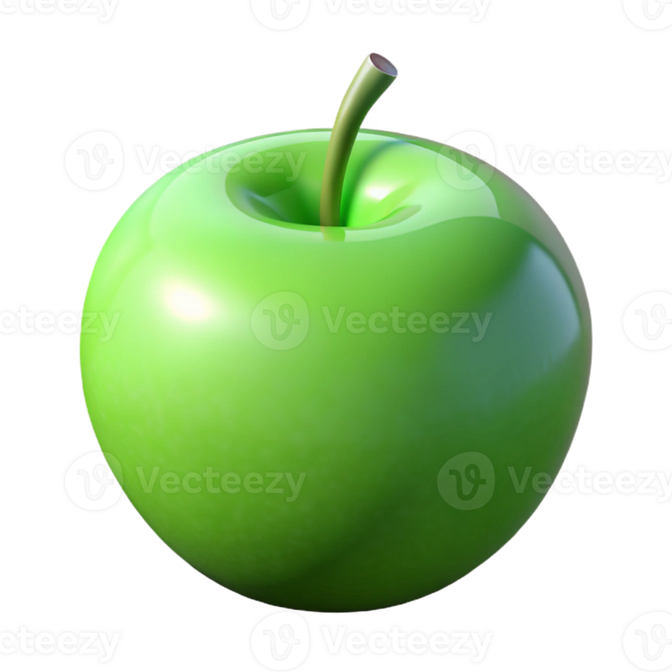 wonderful modern Single perfect green apple exclusive png