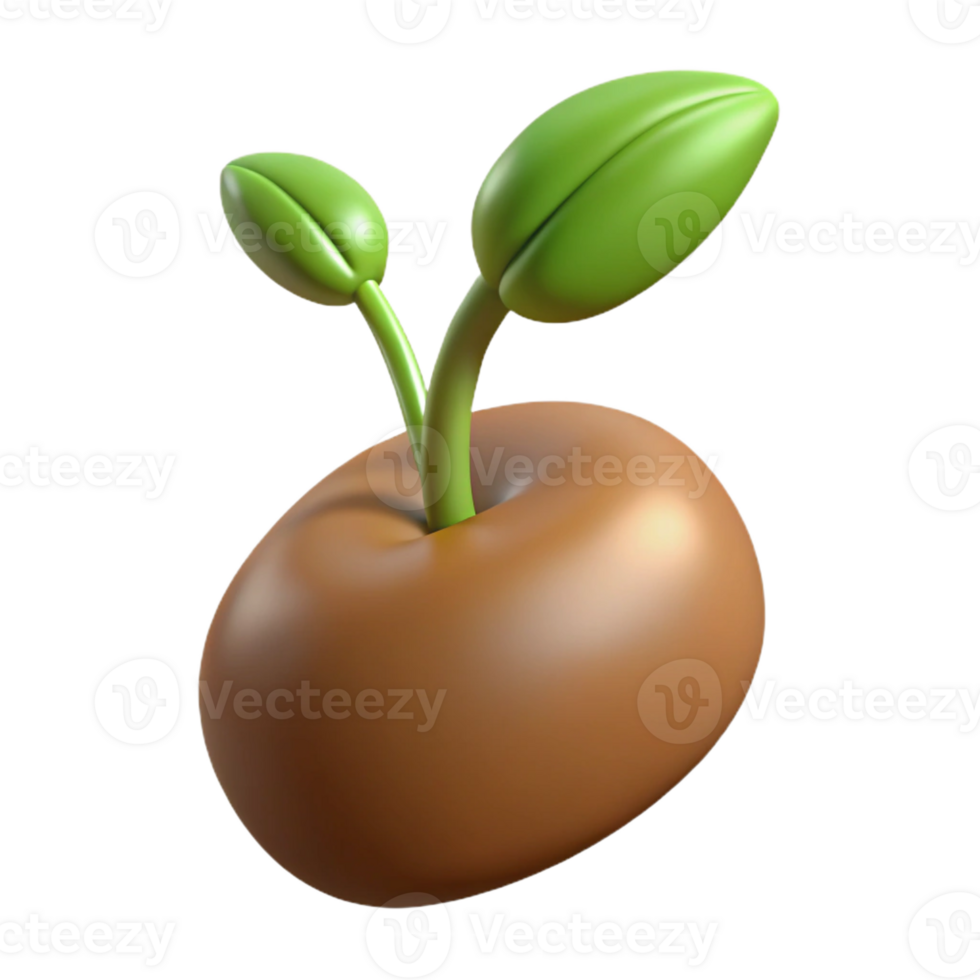 magnificent traditional Single sprouting seed premium png