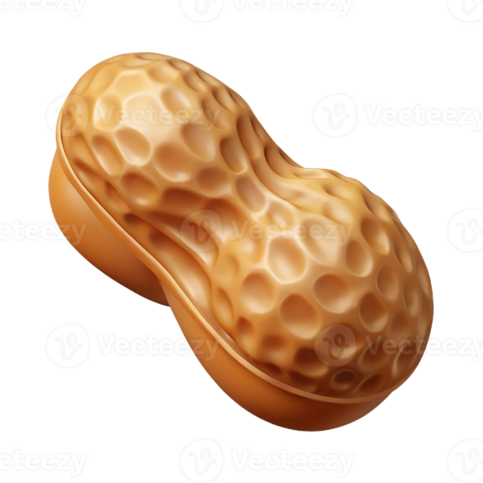 extraordinary minimalist Peanut in its shell 4K png