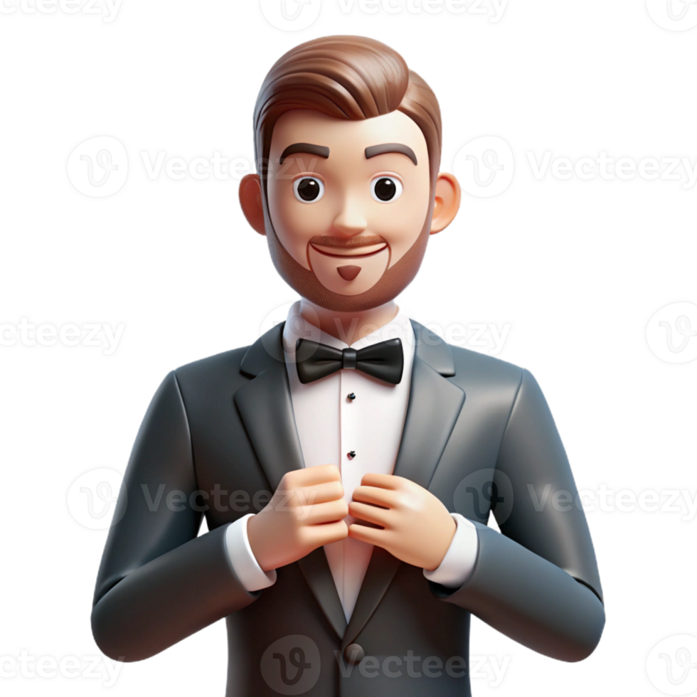vibrant modern Man giving a thumbs down, high quality png