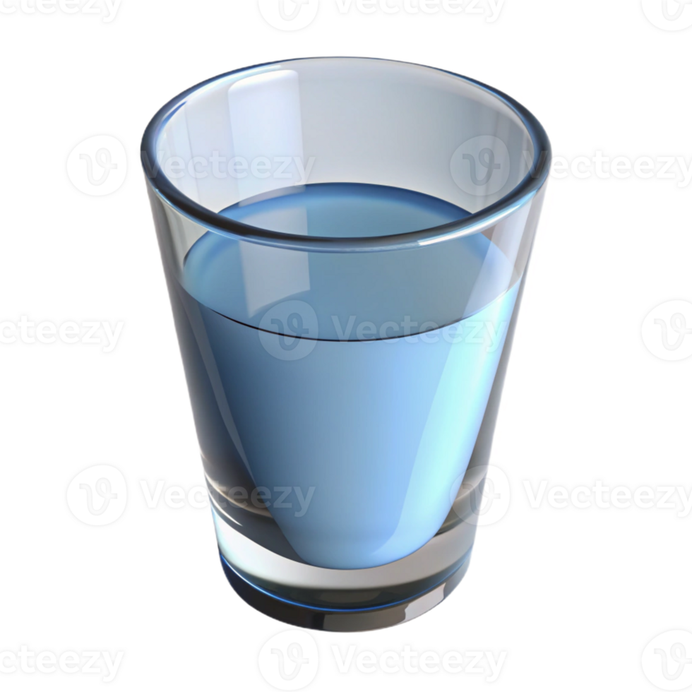 extraordinary abstract Glass of water, high resolution png