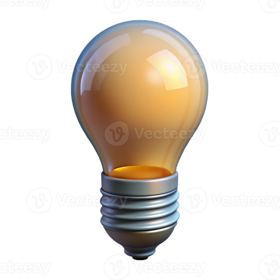 extraordinary artistic Lightbulb, original png