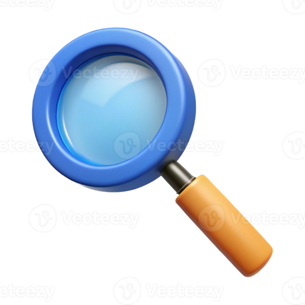 impressive contemporary Magnifying glass, authentic png