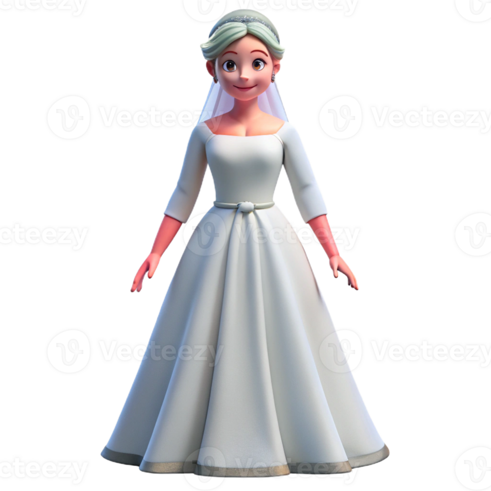 impressive rustic Elegant bride in a wedding dress, exclusive png