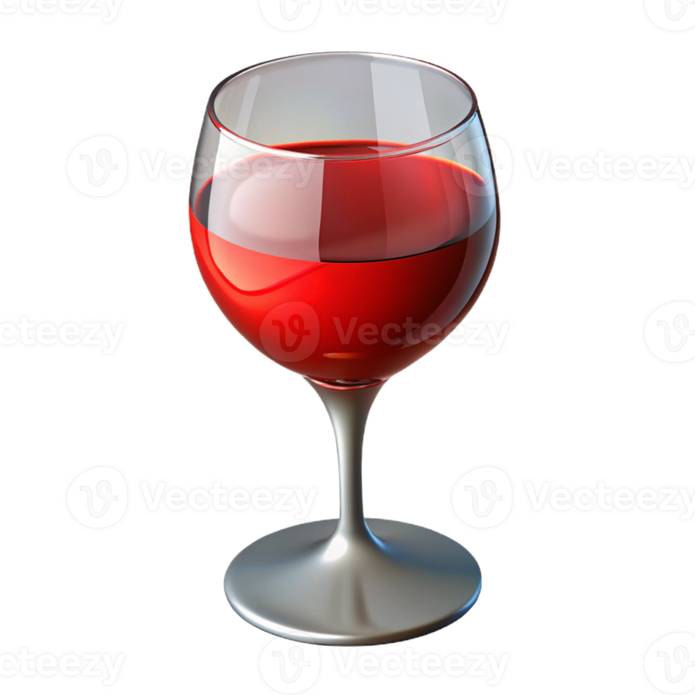 elegant vintage Glass of red wine, professional png