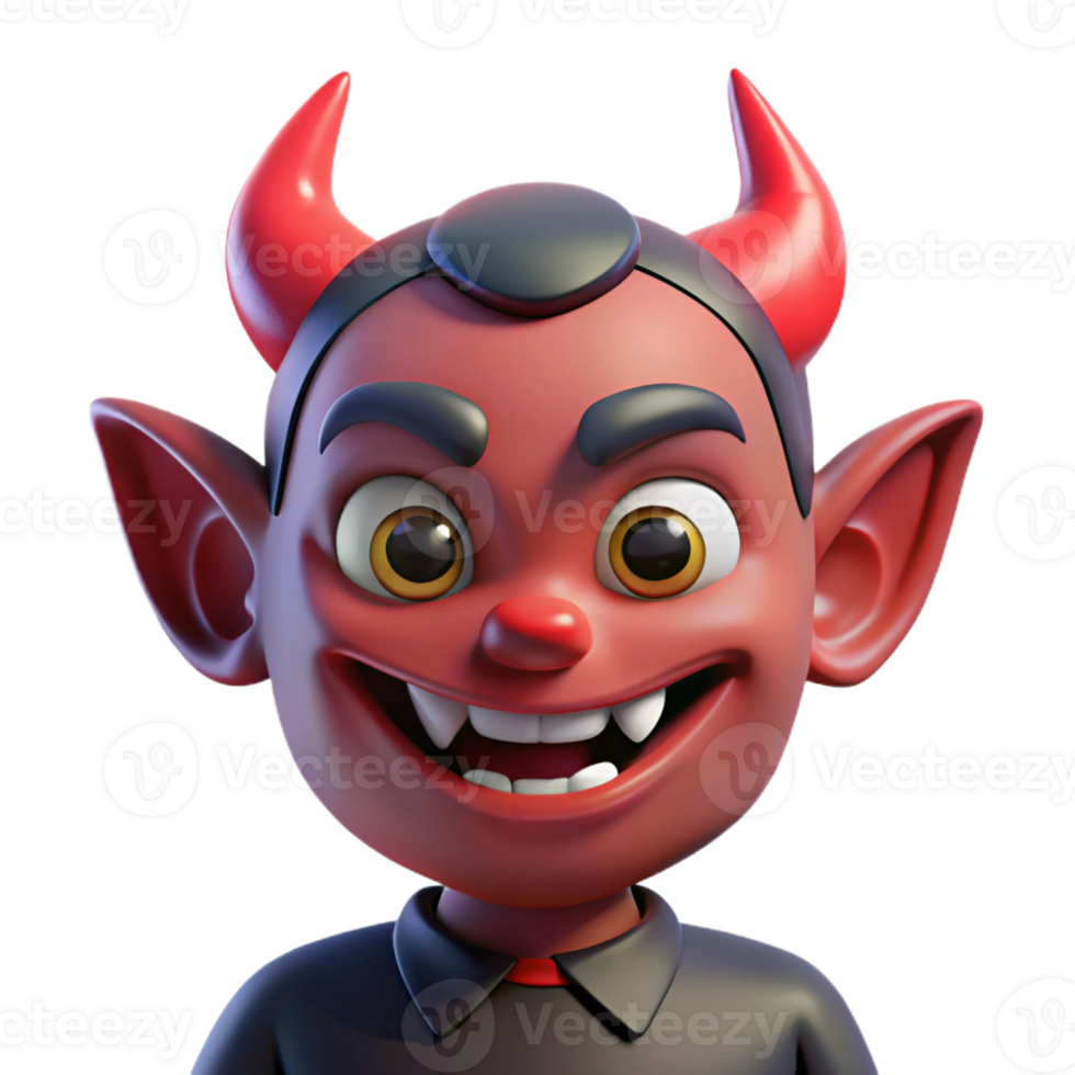 extraordinary contemporary A mischievous imp, grinning wickedly original png