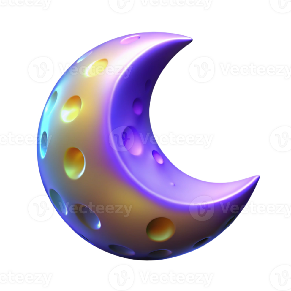 extraordinary minimalist A stylized, glowing moon high quality png