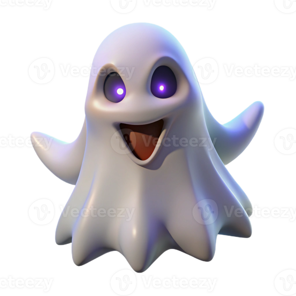 magnificent modern A fierce ghost, with glowing eyes and ethereal form professional png