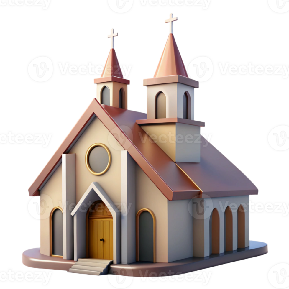 beautiful modern Modern church building, abstract design, detailed png