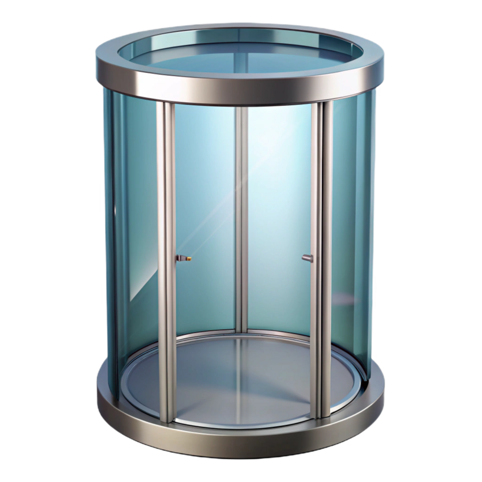 dramatic minimalist Revolving door, glass panels, exclusive png