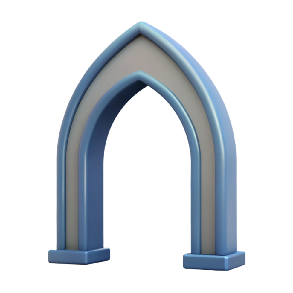 beautiful minimalist Archway, pointed design, genuine png