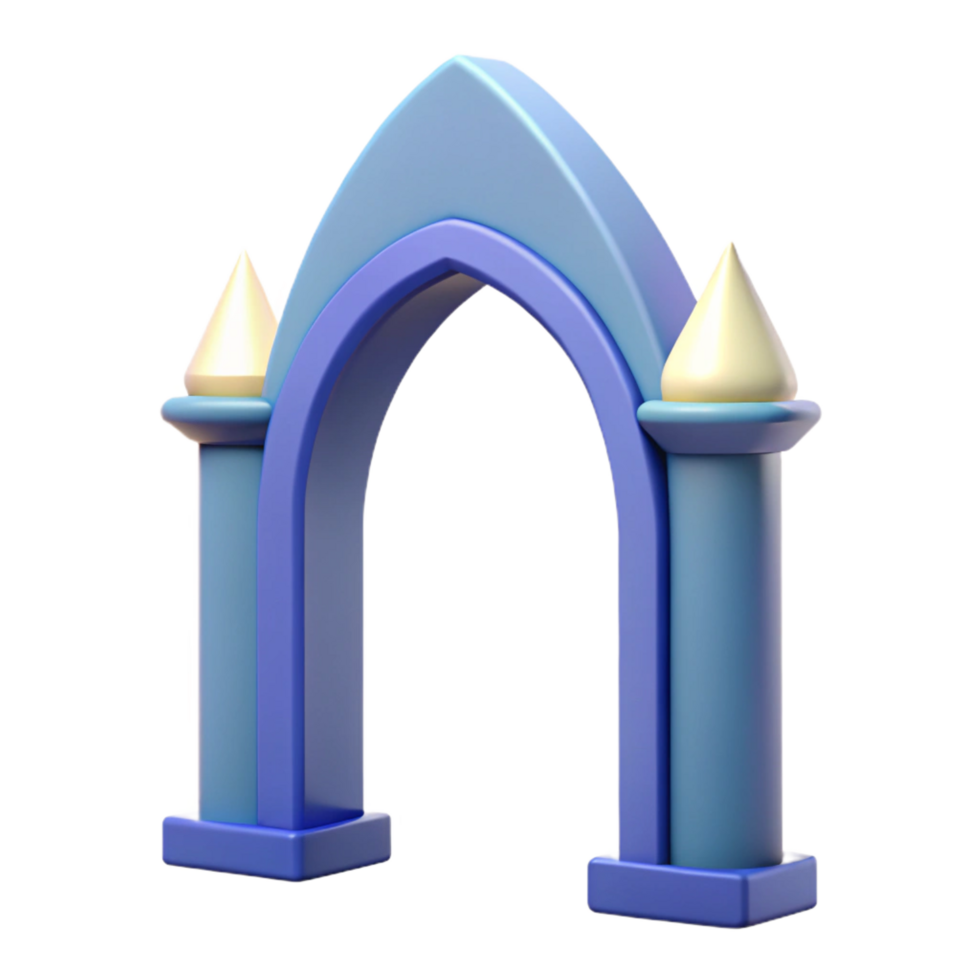 magnificent artistic Archway, pointed design, 4K png