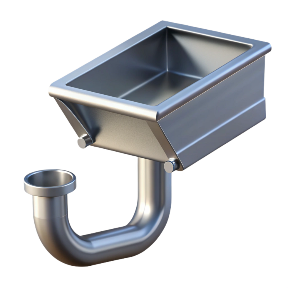 dramatic artistic Gutter, metal downspout, exclusive png