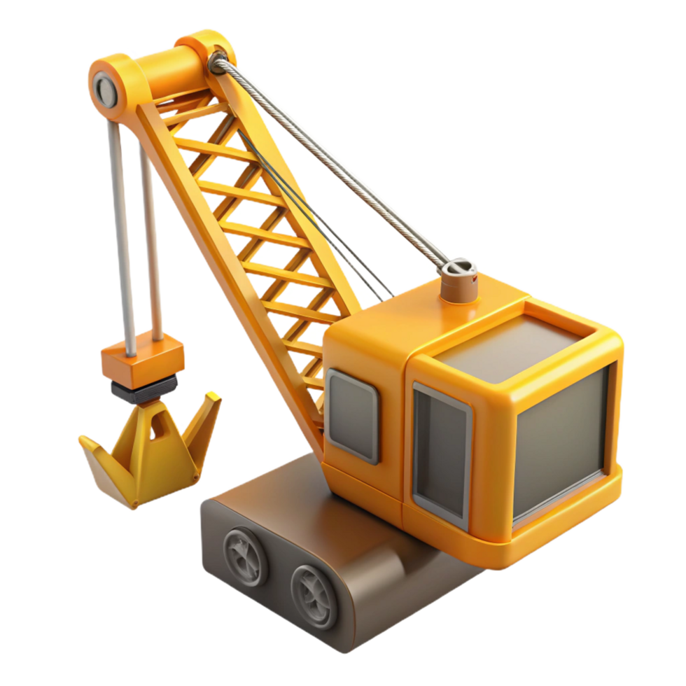 wonderful traditional Crane, construction equipment, professional png