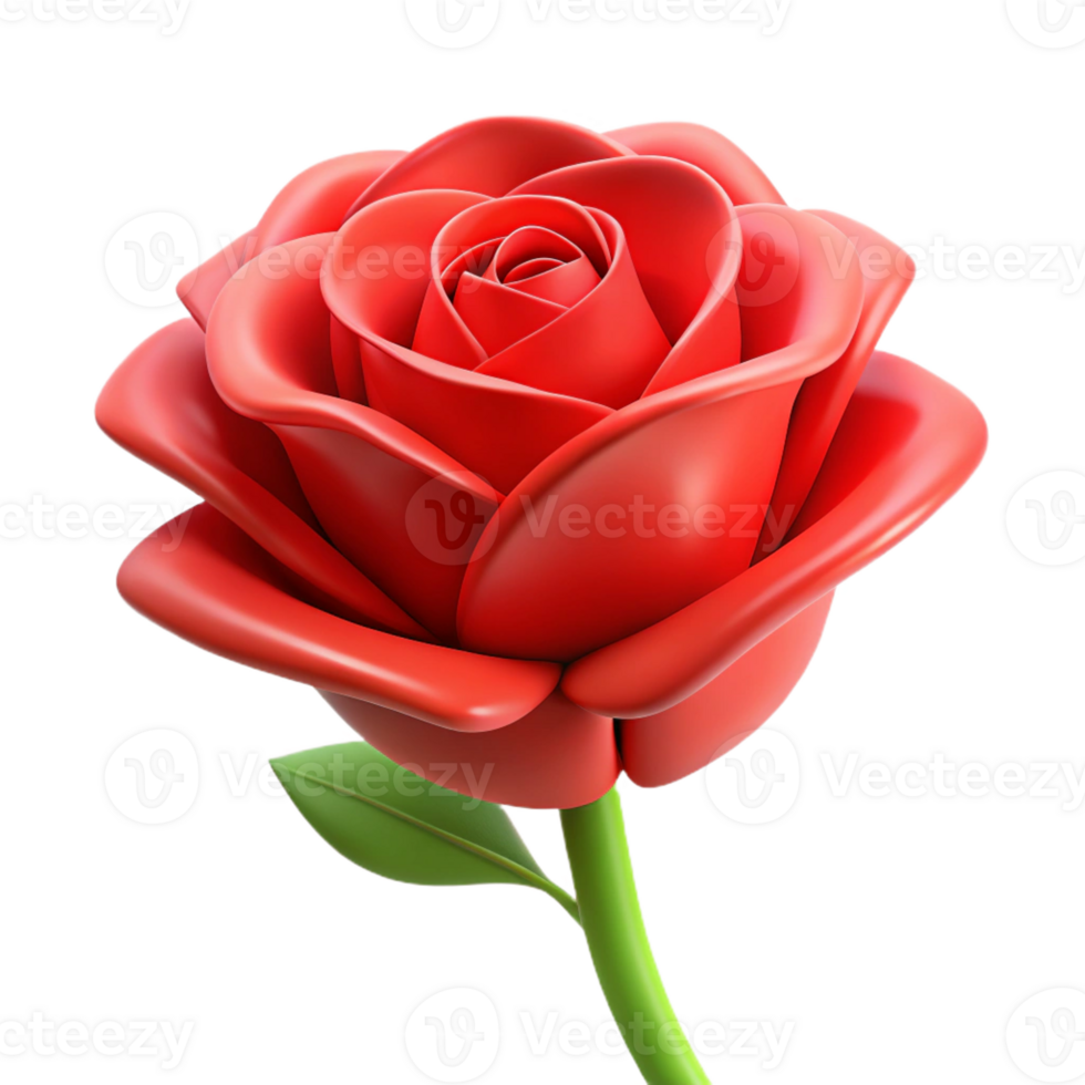 extraordinary abstract A single, red rose, stylized and abstract genuine png