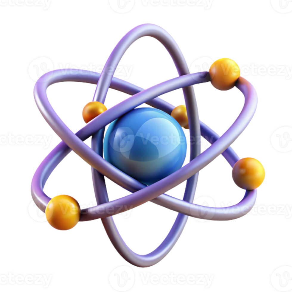 vibrant traditional An abstract representation of the atom professional png
