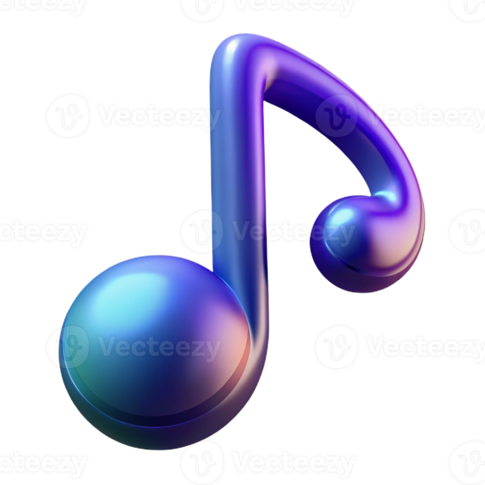 dramatic abstract An abstract representation of a musical note 4K png