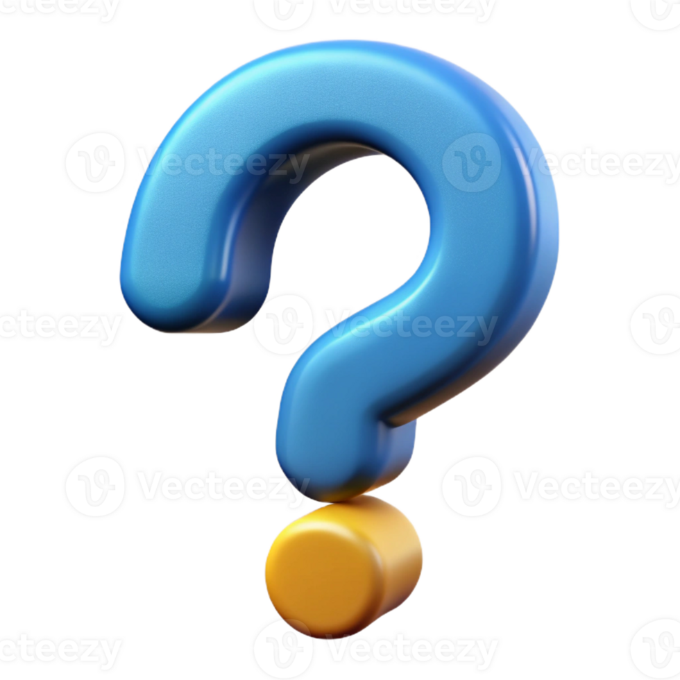 impressive classic A single, stylized question mark high resolution png