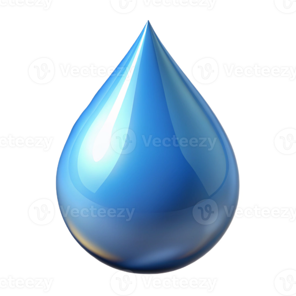 beautiful traditional A single, stylized water droplet premium png